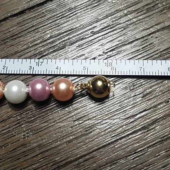 Tri colored akoya pearl necklace - Picture 6 of 6
